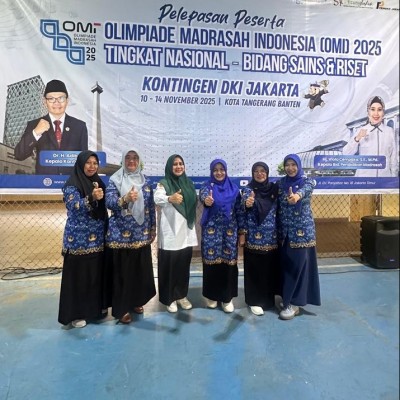 Kepala MTsN 26 Kepulauan Seribu Hadiri Pelepasan Kontingen OMI Nasional DKI Jakarta