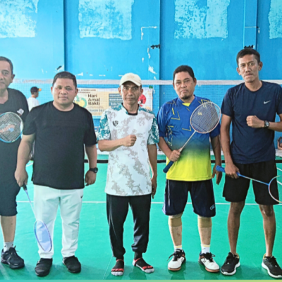 Semarak HAB ke-80, Kemenag Kepulauan Seribu Gelar Lomba Badminton Beregu