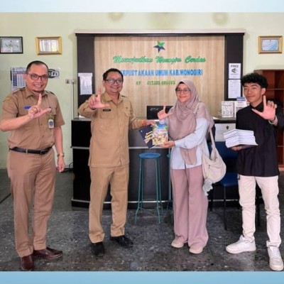 Guru MIN 9 Jakarta Selatan Hibahkan Karya Literasi ke Disarpus Wonogiri