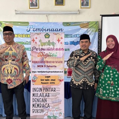 MIN 9 Jakarta Selatan Luncurkan Perpustakaan Digital