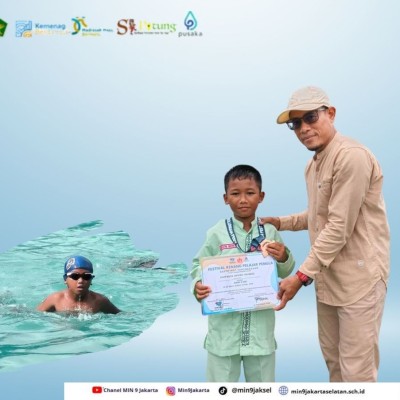 Siswa MIN 9 Borong Dua Medali di Festival Renang Pelajar Pemula
