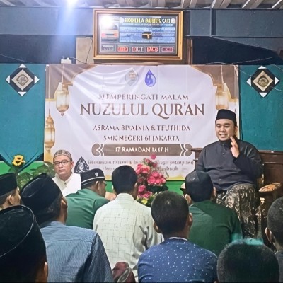 Maknai Nuzulul Qur’an, Penyuluh Agama Ajak Siswa SMK Negeri 61 Jakarta Bangun Tradisi Ilmu dan Literasi
