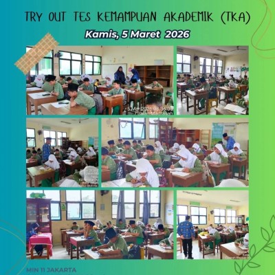 MIN 11 Jakarta Gelar Try Out Tes Kemampuan Akademik untuk Siswa