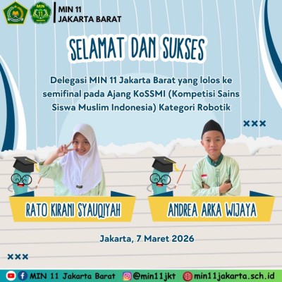 Siswa MIN 11 Jakarta Lolos Semifinal KoSSMI Robotik