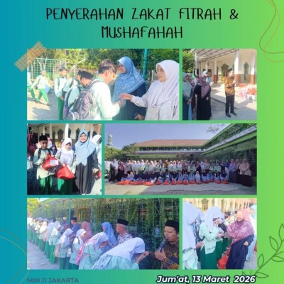 MIN 11 Jakarta Barat Salurkan Zakat Fitrah dan Gelar Mushafahah, Perkuat Pendidikan Karakter di Bulan Ramadan