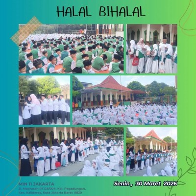 MIN 11 Jakarta Awali Hari Pertama Sekolah dengan Halal Bihalal