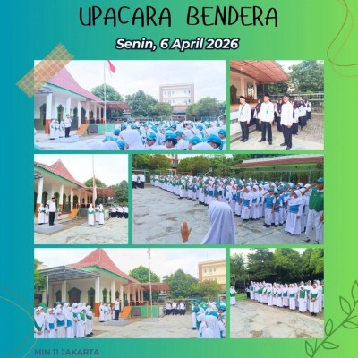 MIN 11 Jakarta Rutin Gelar Upacara Bendera, Tanamkan Disiplin dan Nasionalisme Siswa