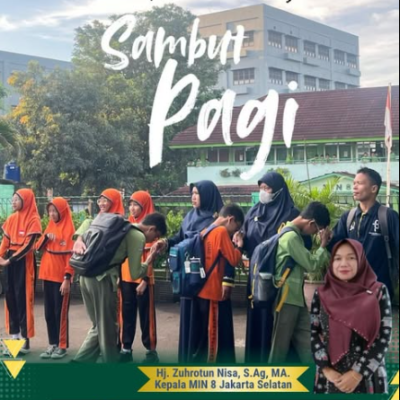 MIN 8 Jakarta Selatan Biasakan “Sambut Pagi”, Ciptakan Lingkungan Belajar Positif
