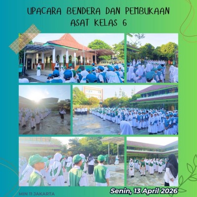 MIN 11 Jakarta Gelar Upacara Khidmat, Tandai Dimulainya ASAT Kelas VI