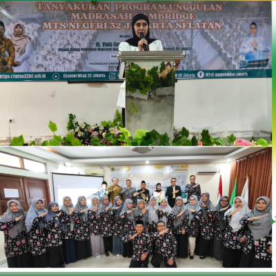 MTsN 32 Jakarta Tasyakuran Lisensi Cambridge, Kabid Penmad Tekankan Keseimbangan Akademik dan Karakter