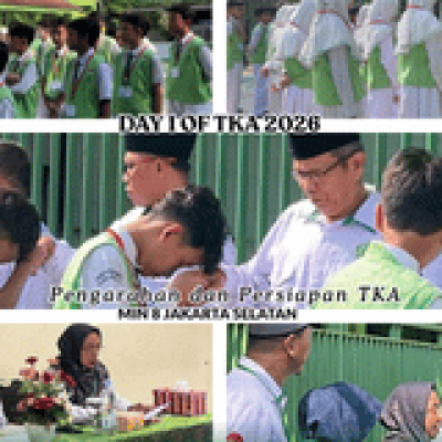 Hari Pertama TKA 2026 di MIN 8 Jakarta Berjalan Lancar dan Kondusif
