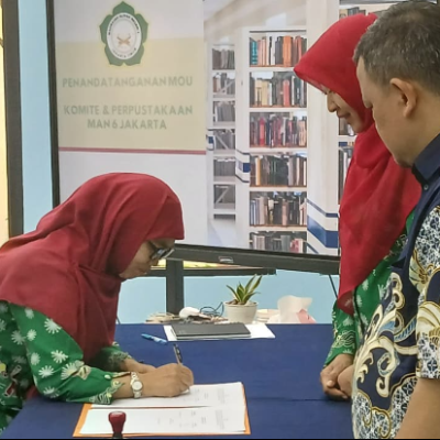 MAN 6 Jakarta Perkuat Budaya Literasi melalui Penandatanganan MoU dengan Komite Madrasah