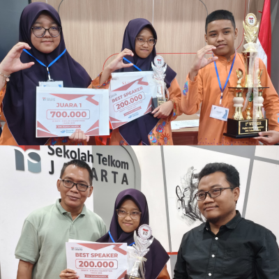 Tim Debat MTsN 32 Jakarta Juara 1 English Competition 2026, Sabet Best Speaker