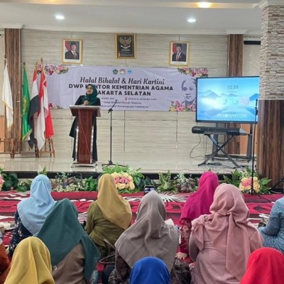 MTsN 41 Al Azhar Asy Syarif Tuan Rumah Halal Bihalal DWP Kemenag Jakarta Selatan, Angkat Semangat Kartini