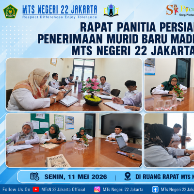 Panitia PMBM MTsN 22 Jakarta Tandatangani Pakta Integritas