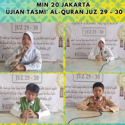 MIN 20 Jakarta Gelar Ujian Tasmi’ Al-Qur’an Juz 29–30, Perkuat Program Tahfidz Siswa