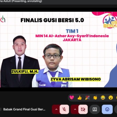 MIN 14 Al-Azhar Asy-Syarif Raih Juara 3 Nasional Gusi Bersi 5.0