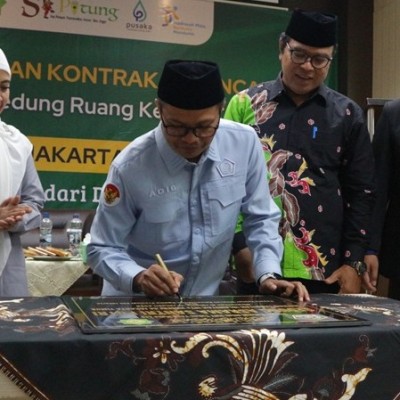 Penandatanganan Kontrak Pembangunan RKB MTsN 44 Jakarta Timur, Kemenag Perkuat Layanan Pendidikan Madrasah