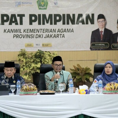 Rapat Pimpinan, Kakanwil DKI Jakarta Tegaskan Tiga Tugas Utama Instansi Vertikal Kementerian Agama