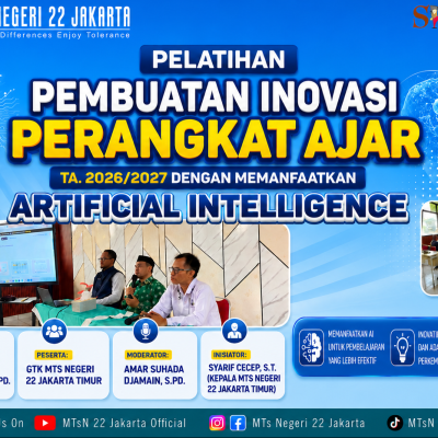 GTK MTsN 22 Jakarta Timur Tingkatkan Kompetensi AI untuk Pembelajaran Inovatif