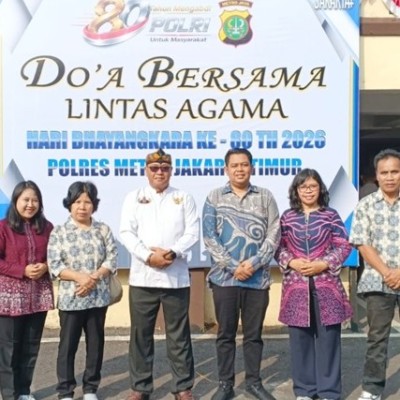 Kemenag Jakarta Timur Perkuat Harmoni melalui Doa Lintas Agama Hari Bhayangkara Ke-80