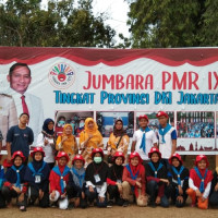 Kepala MTs.N4 Jakarta Kunjungi Kegiatan Jumbara PMR IX tahun 2019.