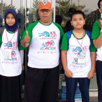 Tim Robotik MTs Negeri 32 Jakarta Beraksi dalam Kontes Robot Nusantara (KRON) 2018