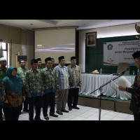 Kepala Kanwil Mengukuhkan Pengurus MGMP Fikih MTs DKI Jakarta Maksa Bakti 2018 -2021