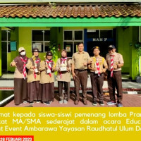 Selamat Kepada Tim Pramuka MAN 7 Meraih Juara Lomba Pramuka Tingkat MA/SMA Sederajat Dalam Acara "Education Scout Event Ambarawa Yayasan Raudhatul Ulum Depok" 19 dan 26 Februari 2023