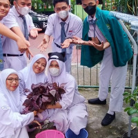 Kolaborasi Mata Pelajaran, Siswa MAN 9 Jakarta Hasilkan Sayuran Siap Panen