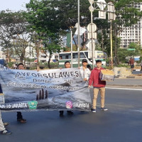 Peduli Atas Gempa Sulawesi Tengah, Siswa dan Alumni MAN 16 Jakarta Galang Dana di Jalan.