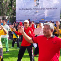 Hadir Juga, MAN 16 Jakarta Berpartisipasi Meriahkan Senam Bersama 