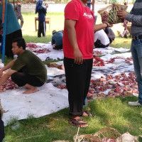 Go Green, MAN 16 Jakarta Gunakan Keranjang Bambu Sebagai Pembungkus Daging Qurban 